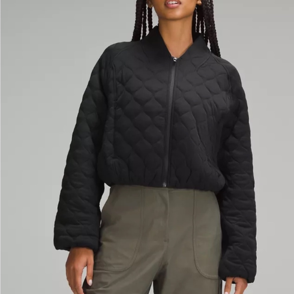 Lululemon quilted bomber jacket